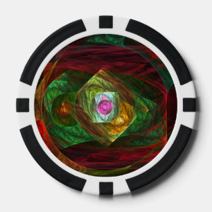Lot De Jeton De Poker Connexions dynamiques Art Abstrait