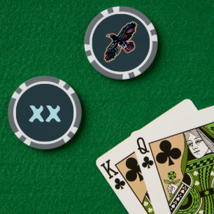 Lot De Jeton De Poker Corbeau Iridescendant