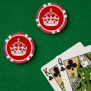 Lot De Jeton De Poker Couronne blanche monarque britannique