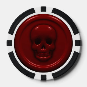 Lot De Jeton De Poker Crâne de sang