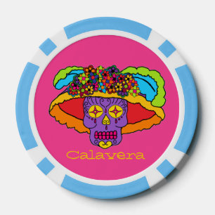 Lot De Jeton De Poker Crâne de sucre Catrina
