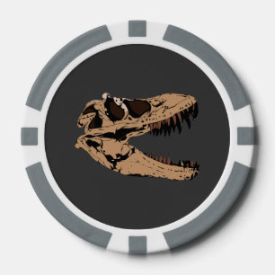 Lot De Jeton De Poker Crâne T-Rex