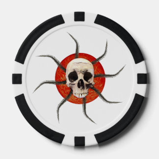 Lot De Jeton De Poker Crânes rayonnants pour toujours