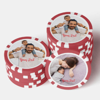 Lot De Jeton De Poker Create Custom Photo Home Tournament Game Night