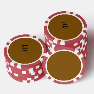 Lot De Jeton De Poker Créez Votre Propre Brun