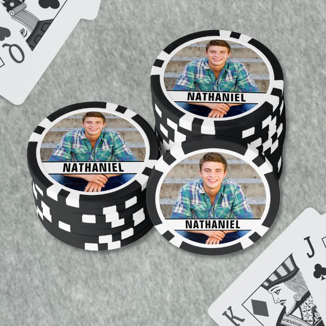 Lot De Jeton De Poker Créez votre propre photo (Create your Own Photo Poker Chips)