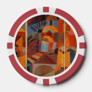 Lot De Jeton De Poker Cubisme Abstrait coloré Klee Temple Gardens