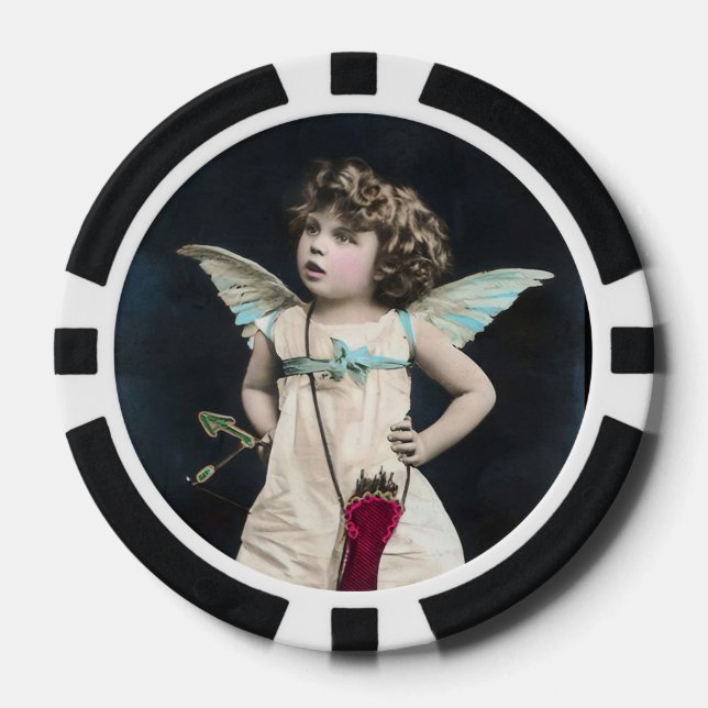 Lot De Jeton De Poker Cupidon en colère (Recto)