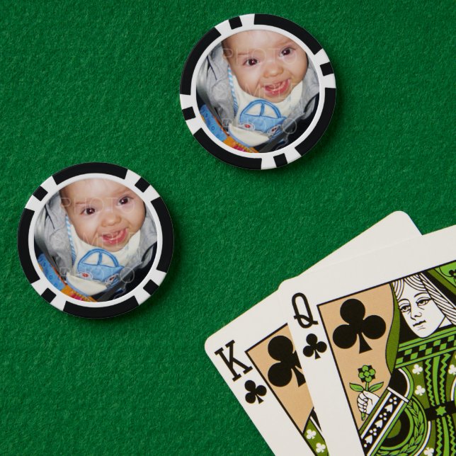 Lot De Jeton De Poker Customisez-le avec votre photo (Table de poker (double))