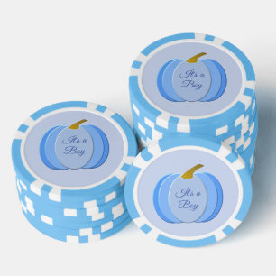 Lot De Jeton De Poker Cute Blue Baby Boy Boy Citrouille Custom Genre Rev