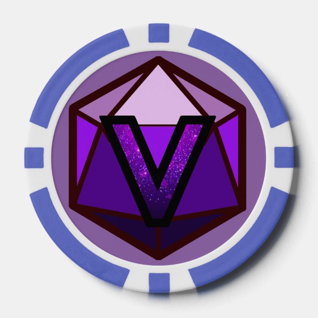 Lot De Jeton De Poker DEADLANDS - Chip de Poker d'équipe violet (Recto)