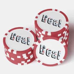 Lot De Jeton De Poker Deal : Logo Photo Poker Fabriqué À Partir D'Aces,