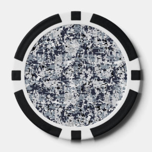 Lot De Jeton De Poker Décor Camouflage numérique de style urbain