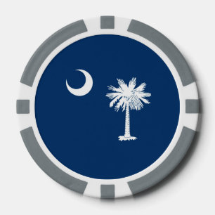 Lot De Jeton De Poker Décor de conception de drapeau d'état de la