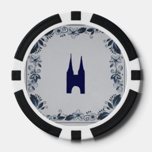Lot De Jeton De Poker Delft blue tile Eastern Gate dans Delft