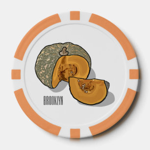 Lot De Jeton De Poker dessin animé citrouille