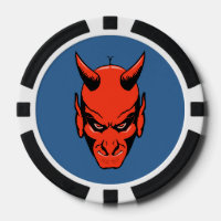 Devils Motif principal Poker Chip Gambling Gambler