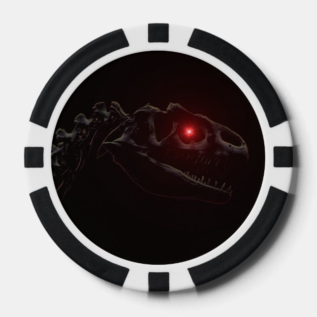 Lot De Jeton De Poker Dinosaure mort (Recto)