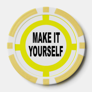 Lot De Jeton De Poker do-it-yourself le faire vous-même blanc et jaune