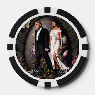 Lot De Jeton De Poker Donald Melania Trump Patriotique Chips de poker de