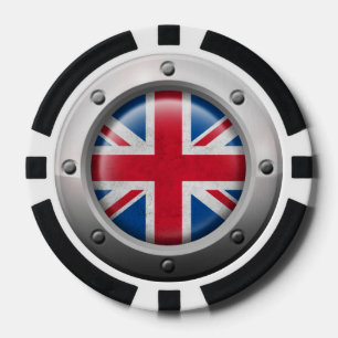 Lot De Jeton De Poker Drapeau britannique industriel avec le graphique
