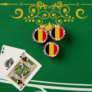 Lot De Jeton De Poker Drapeau de Belgique