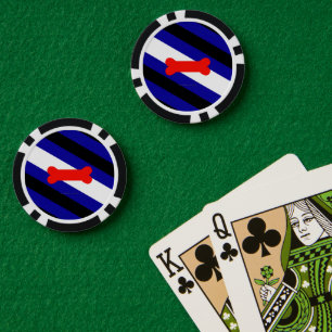 Lot De Jeton De Poker Drapeau de fierté de jeu de chiot de SlipperyJoe e