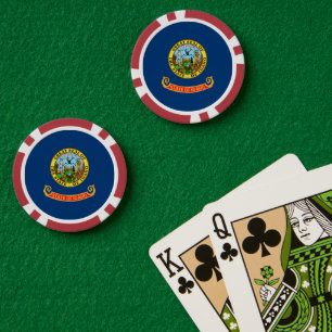 Lot De Jeton De Poker Drapeau de l'Idaho
