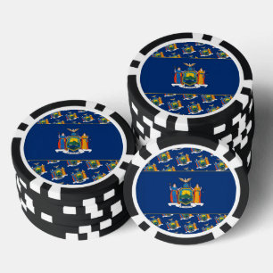 Lot De Jeton De Poker Drapeau de New York, Drapeau de New York