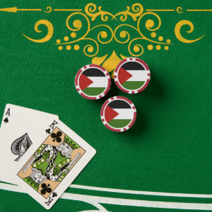 Lot De Jeton De Poker Drapeau de Palestine