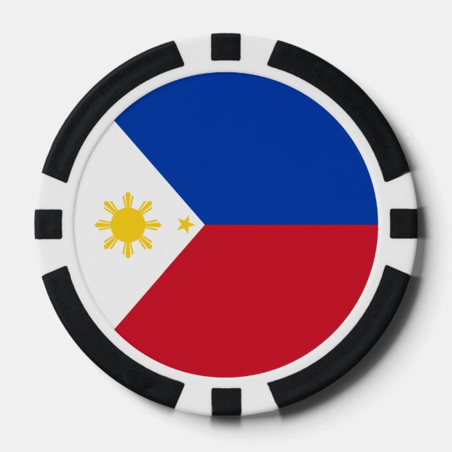Lot De Jeton De Poker Drapeau des Philippines (Recto)