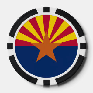 Lot De Jeton De Poker Drapeau d'État de l'Arizona