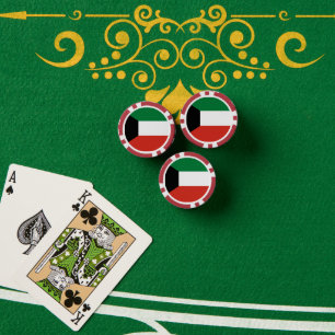 Lot De Jeton De Poker Drapeau du Koweït