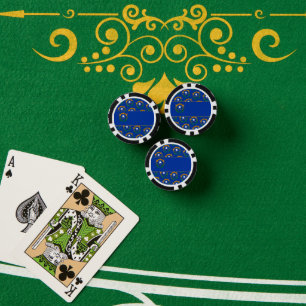 Lot De Jeton De Poker Drapeau du Nevada