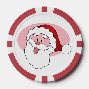 Lot De Jeton De Poker Drôle Père Noël puces de poker personnalisé