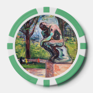Lot De Jeton De Poker Edvard Munch - Le Penseur par Rodin