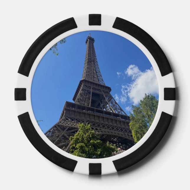 Lot De Jeton De Poker Eiffel Tower, Paris, France  (Recto)