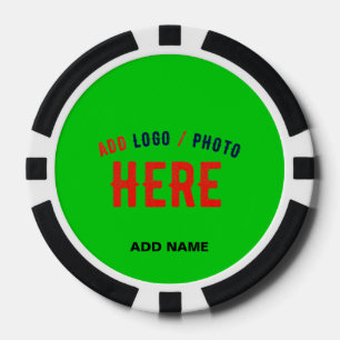 LOT DE JETON DE POKER ÉLÉGANT MODERNE PERSONNALISÉ VERT CITRON MARQUE VE