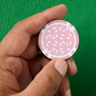 Lot De Jeton De Poker Empreintes Bébé, Pied Bébé, Marches, Fille Rose