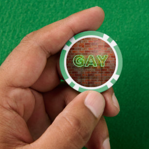 Lot De Jeton De Poker Enseigne néon gay illuminée SlipperyJoe lumineuse 