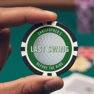 Lot De Jeton De Poker Enterrement de vie de garçon de golf dernier swing