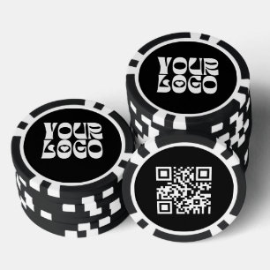 Lot De Jeton De Poker Entreprise promotionnelle de code QR de logo perso