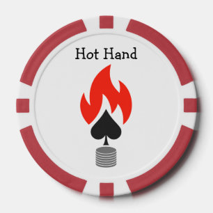 Lot De Jeton De Poker Épique et chips de flammes