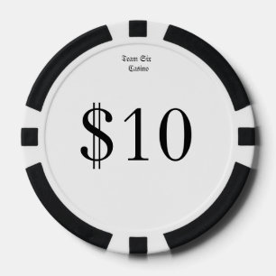 Lot De Jeton De Poker Équipe six (argent drôle de casino) pièce de