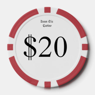 Lot De Jeton De Poker Équipe Six (Funny Casino Money) $20 Casino Coin