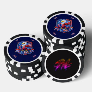 Lot De Jeton De Poker États-Unis 250