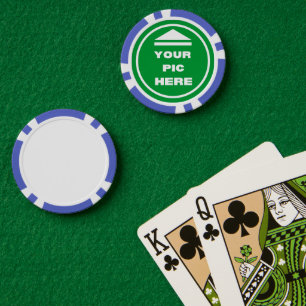 Lot De Jeton De Poker FACILE ! Chips de poker - Bleu - Personnalisé