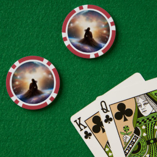 Lot De Jeton De Poker Femme Galaxie