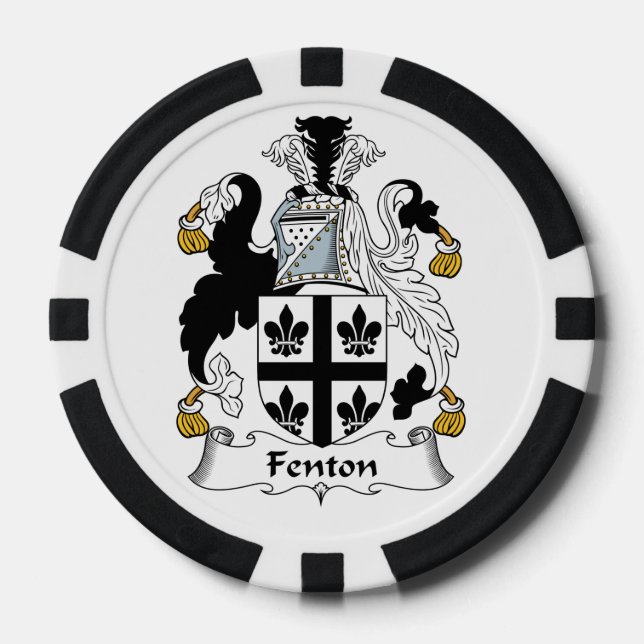 Lot De Jeton De Poker Fenton Family Crest (Recto)