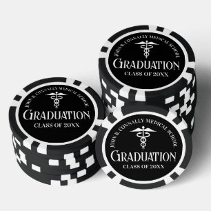 Lot De Jeton De Poker Fête de remise de diplôme de l'école de médecine p